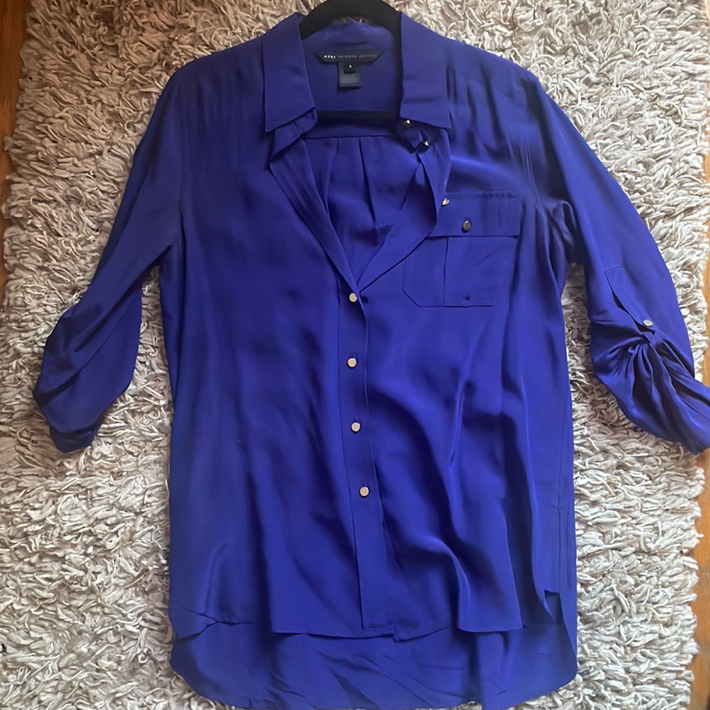 Button Down Tunic Style Top